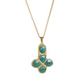 Vintage Enamel Drip Cross Pendant Necklace 6W6JNC411L