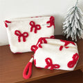 Sweet Bowknot Decor Large Capacity Cosmetic Bag 6C5CO283