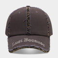 Casual Leopard Trim Frayed Baseball Cap 8BK6HAT183L