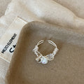 Open Pearl Wrapped Ring - DippedShop Wholesale - #0275