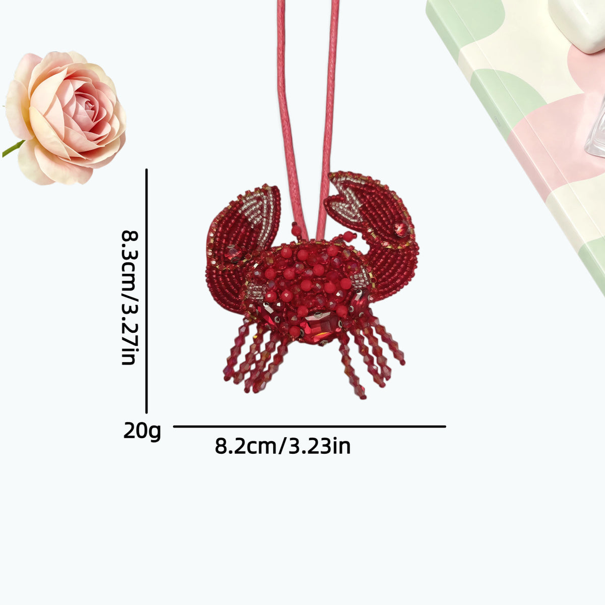 Creative Handmade Beads Jellyfish Bag Charm 6W10BBC799