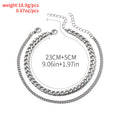 Fashion Double Layered Gold Pl - DippedShop Wholesale - #2819