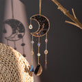 Crystal Moon Shaped Hanging Prism Suncatcher MK2CZAS6H7HLS86