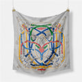 Abstract Silk Square Scarf - DippedShop Wholesale - #2035