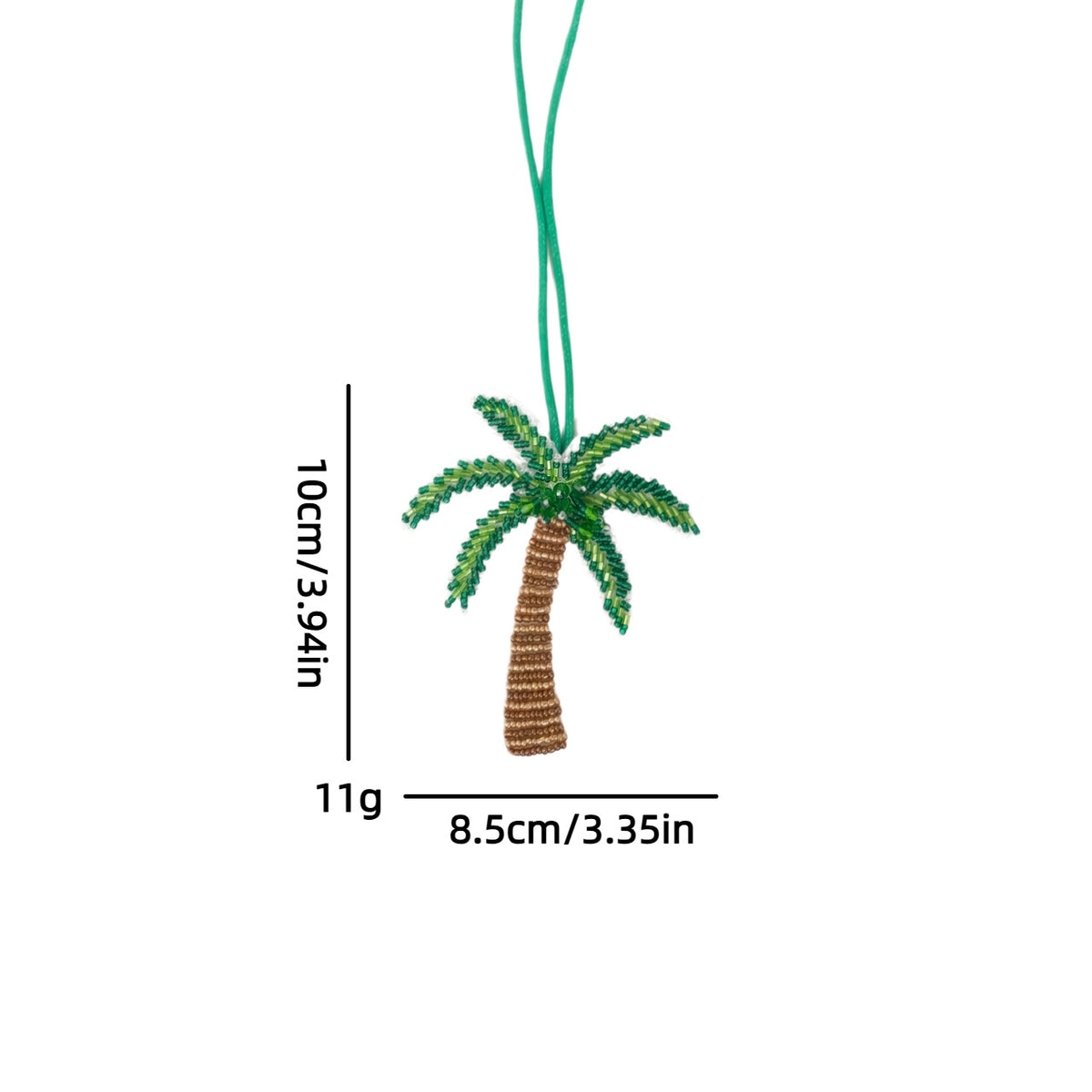 Creative Handmade Beads Coconut Tree Bag Charm 6W10BBC796