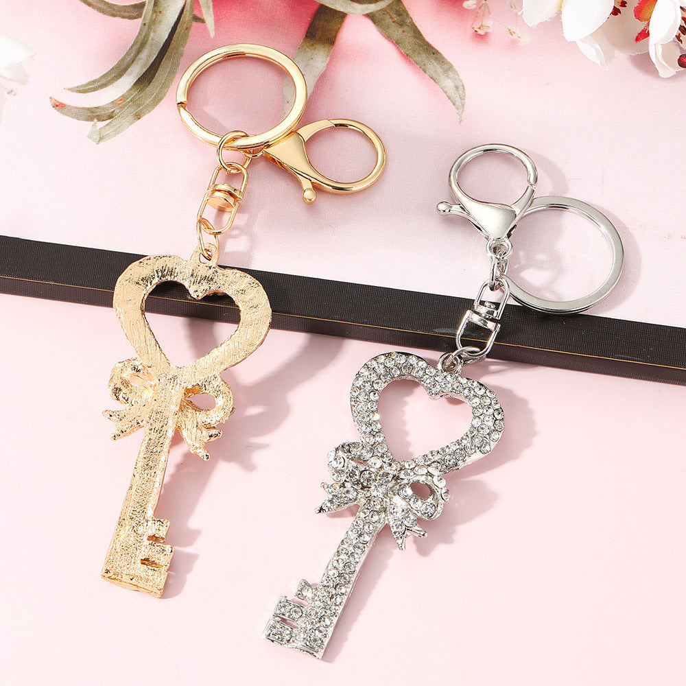 Bowknot Rhinestone Bag Charm - DippedShop Wholesale - #8595
