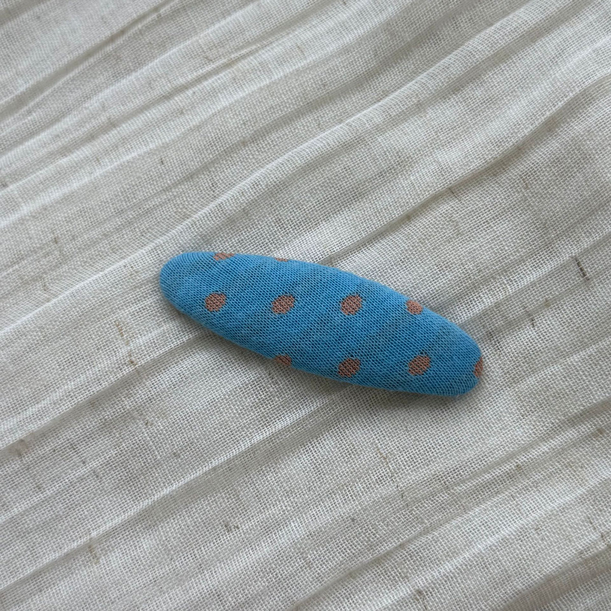 Elegant Polka Dot Non Crease Snap Hair Clip 6W6HCP1678