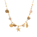 Retro Starfish Stone Beaded Necklace - DippedShop Wholesale - #9027