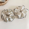 Polka Dot Wide Ruffled Hair Scrunchie MK2BLW6W6HSR12