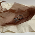 Vintage Punk Silver Plated Cross Statement Ring 6W6JRG292