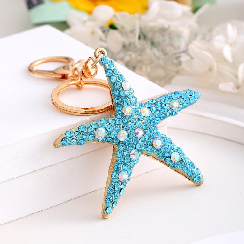 Funny Rhinestones Dolphin Pendant Keychain Bag Charm 6W10BBC632