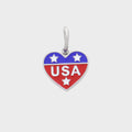 Stylish Gold Plated USA Flag Disc Pendant Keychain 8ZA6JNC280T