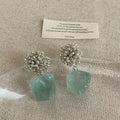 Natural Stone Dangle Earrings - DippedShop Wholesale - #7667