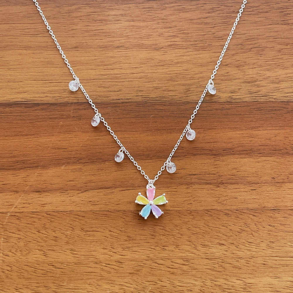 Flower Pearl Choker Necklace - DippedShop Wholesale - #8979