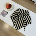 Stylish Color Block Striped Triangle Scarf 6W6NSW270