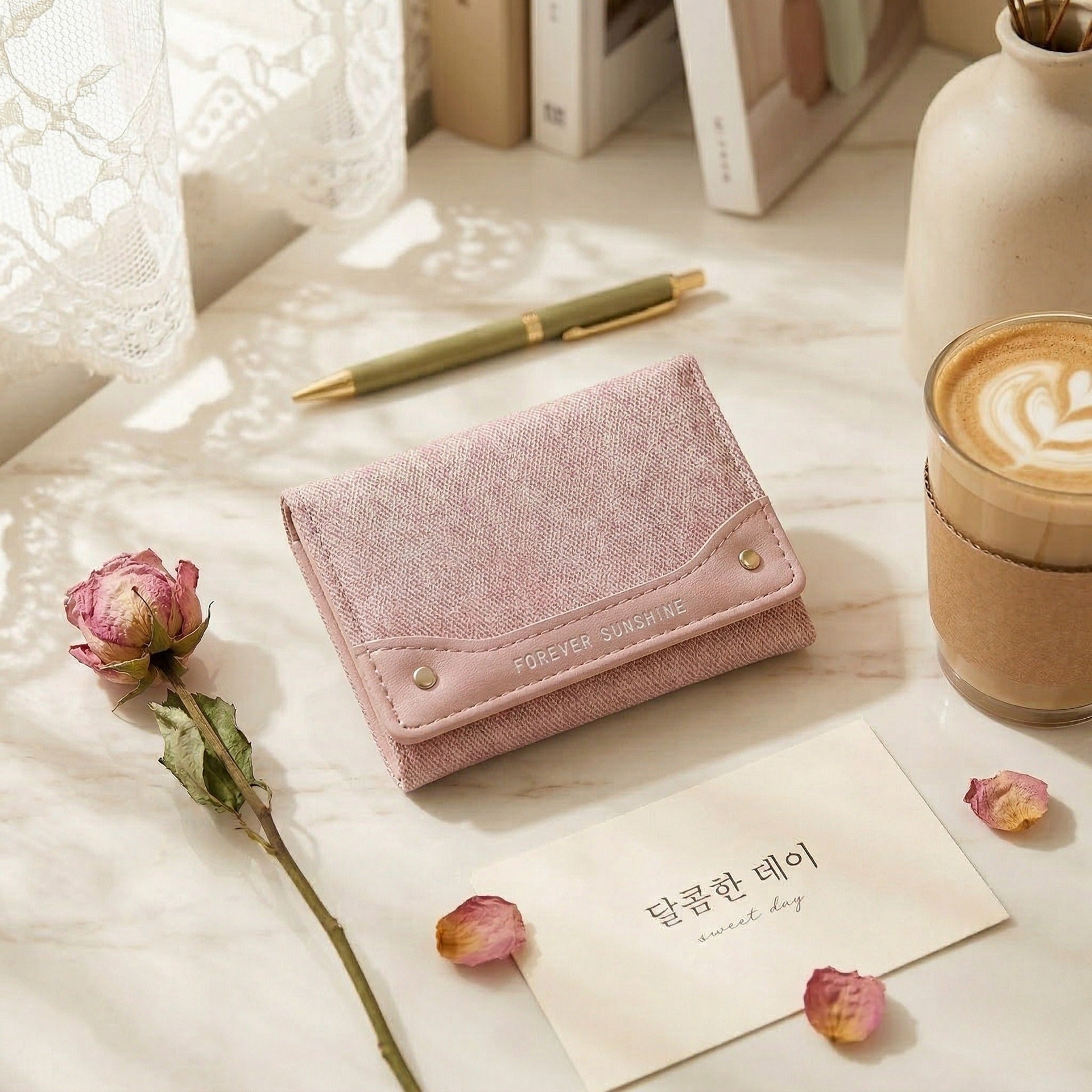 Fashion Trifold Portable Card Organizer Wallet 6S10BWB93