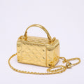 Elegant Gold Quilted Crossbody Bag - DippedShop Wholesale - #3059