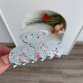 3D Flower Rhinestone Hair Claw - DippedShop Wholesale - #4627