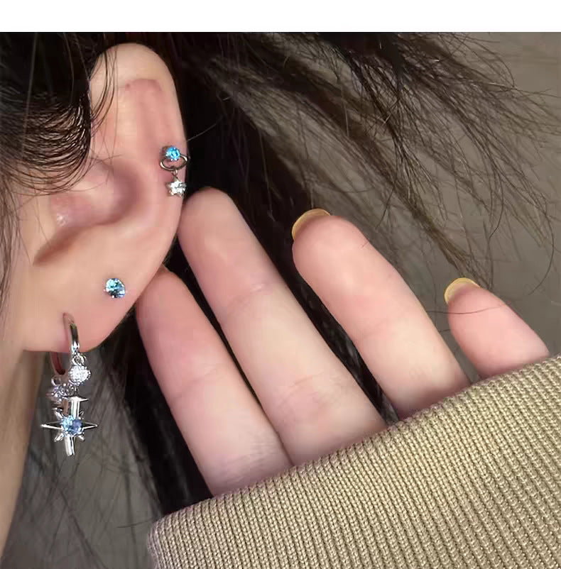Star Tassel Hoop Earrings - DippedShop Wholesale - #2563