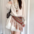 Boho-Style Hollow Tassel Skirt Belt 6W6JBT239
