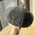 Flecked Tweed Beret Hat - DippedShop Wholesale - #1939