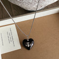Minimalist Metal Heart Pendant Necklace 6W6JNC648