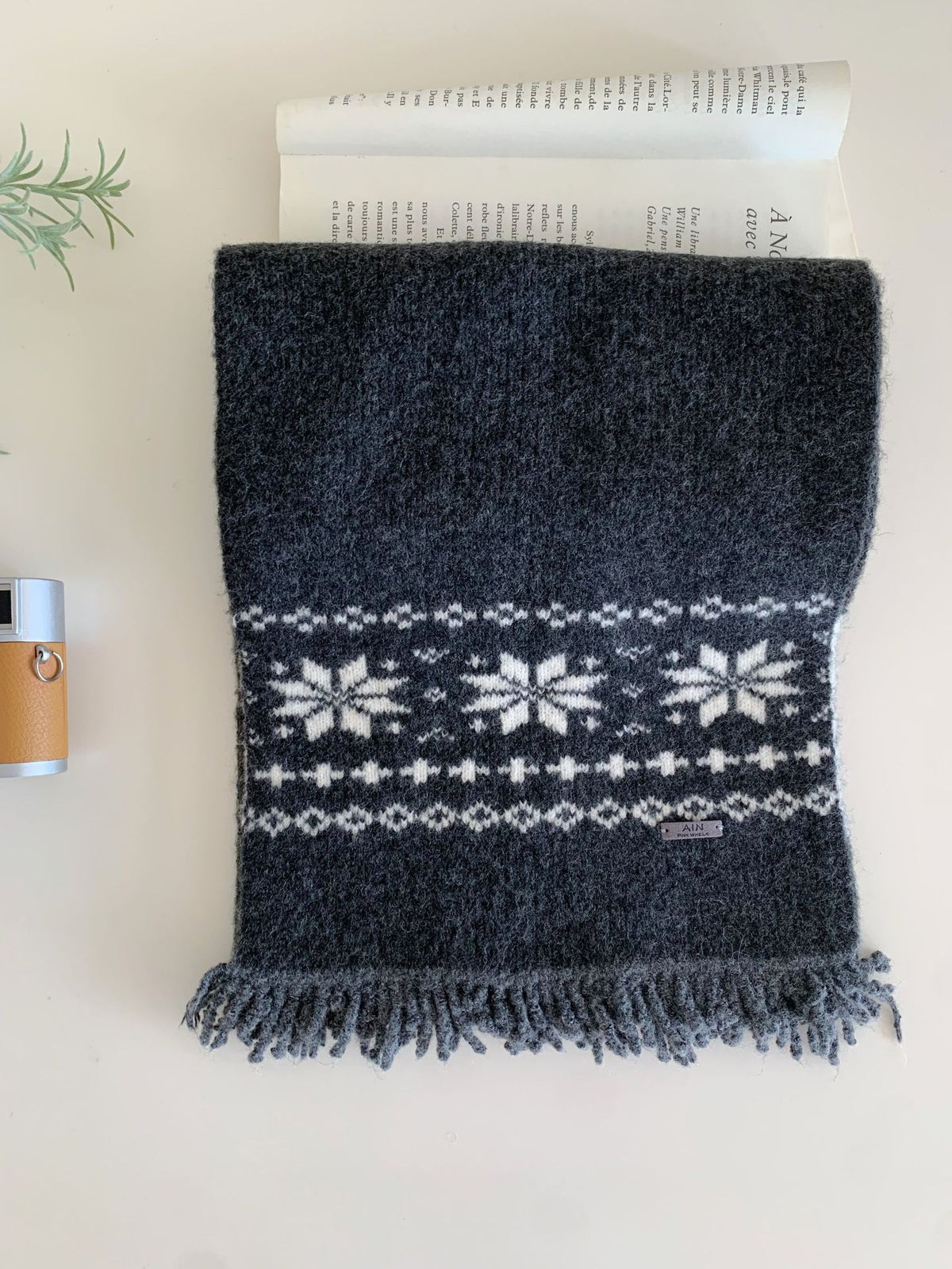 Fair Isle Knit Scarf - DippedShop Wholesale - #6067