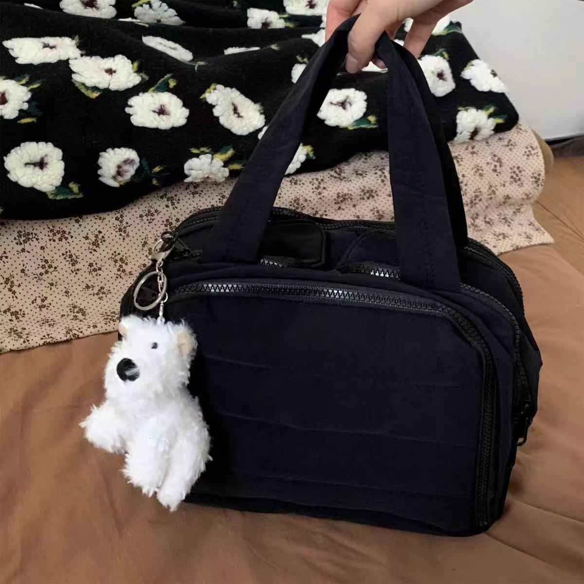 Simple Solid Color Multi Layer Makeup Bag MK2BW6S10BOB107