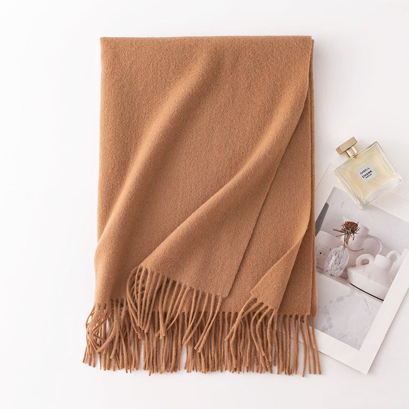 Minimalist Solid Color Wool Scarf 6W6NSW282