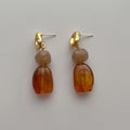 Chunky Irregular Color Contrast Resin Dangle Earrings 6W6JER604