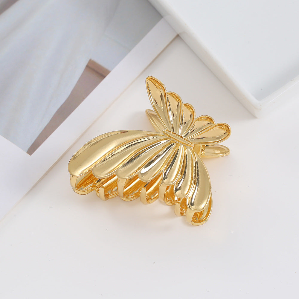 Simple Gold Shell Non-Slip Hair Claw MK2MBEP6W6HCP374
