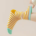 Classic Colorful Striped Mid Calf Socks 6W8FSO775