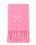 Elegant Pearl Bowknot Warm Tassel Scarf 6W6NSC128