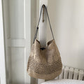 Straw Woven Hobo Bag - DippedShop Wholesale - #2963