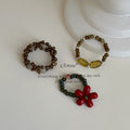 3D Floral Beaded Ring - DippedShop Wholesale - #6355