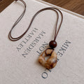 Geometric Resin Pendant Necklace - DippedShop Wholesale - #9107