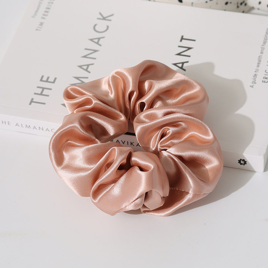 Simple Solid Color Silk Hair Scrunchies 6W6HSR330