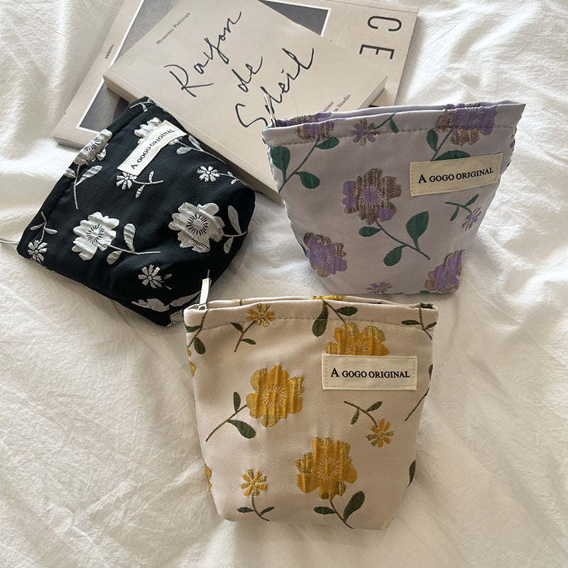 Sweet Floral Print Mini Coin Purse Wallets DP25C709