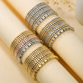 Stylish Gold Plated Multi Layer Beaded Bracelets 6W6JBR501