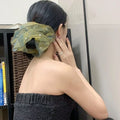 Fshion Pearl Mesh Ruffled Hair Scrunchies MK2BW6W6HSR64