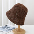 Minimalist Foldable Straw Hat - DippedShop Wholesale - #9443