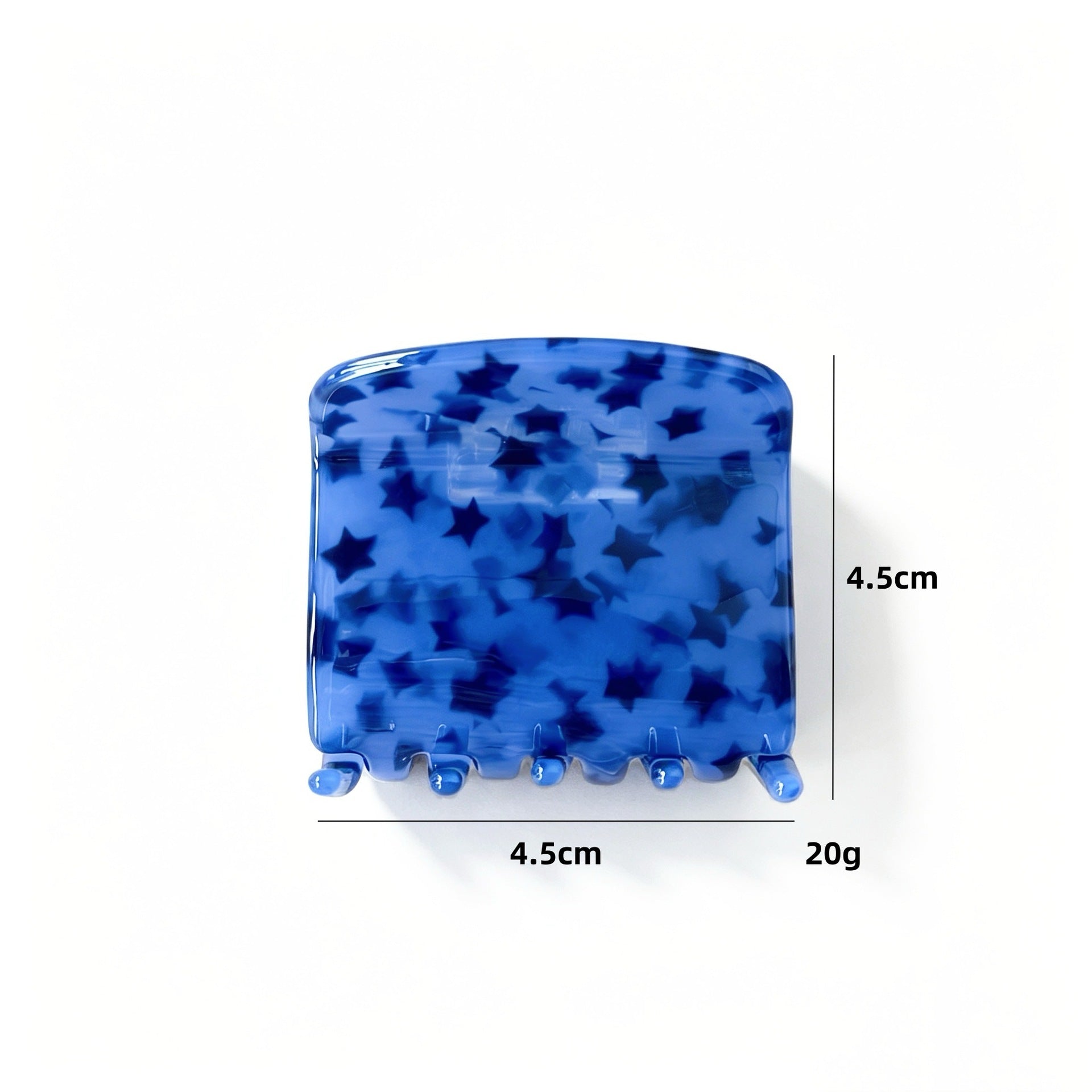 Retro Leopard Star Print Square Hair Clip 8AS6HCP316T