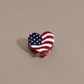 Trendy American Flag Hat Shape Lightweight Hair Clip 8AS6HCP61T