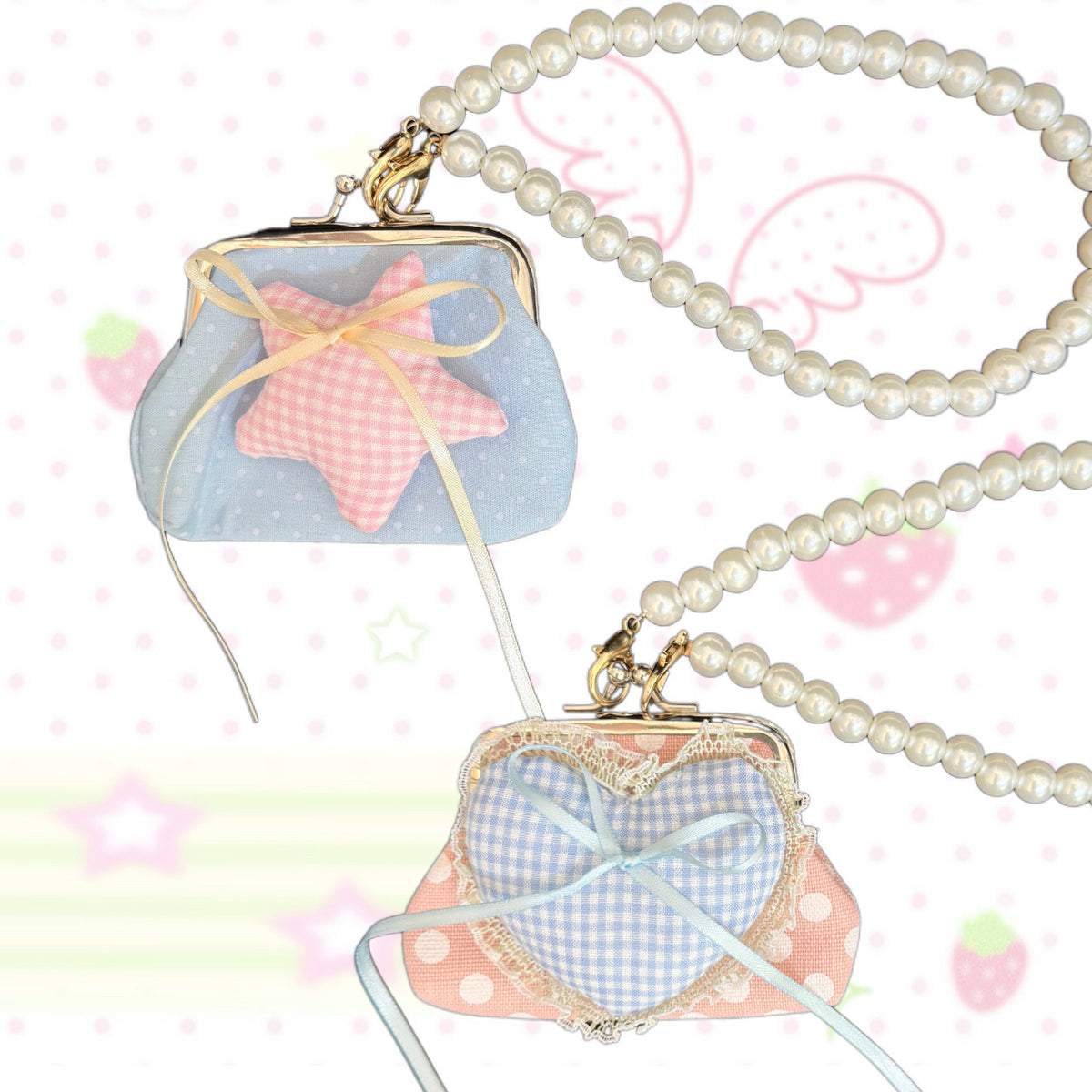 Star Heart Mini Coin Purse - DippedShop Wholesale - #5043