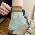 Striped Color Block Socks - DippedShop Wholesale - #1987