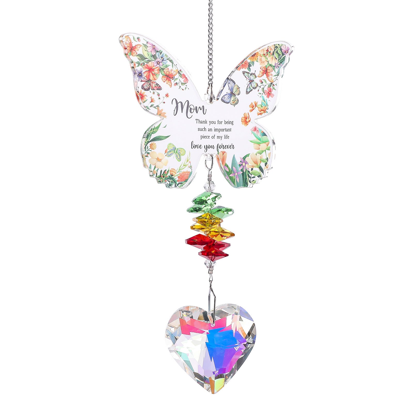 Oversized Butterfly Colorful Crystal Pendant Suncatchers MK2CZAS6H7HLS55