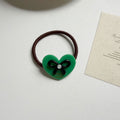 Stylish Love Heart Bowknot Rhinestones Hair Tie MK2BLW6W6HHT26