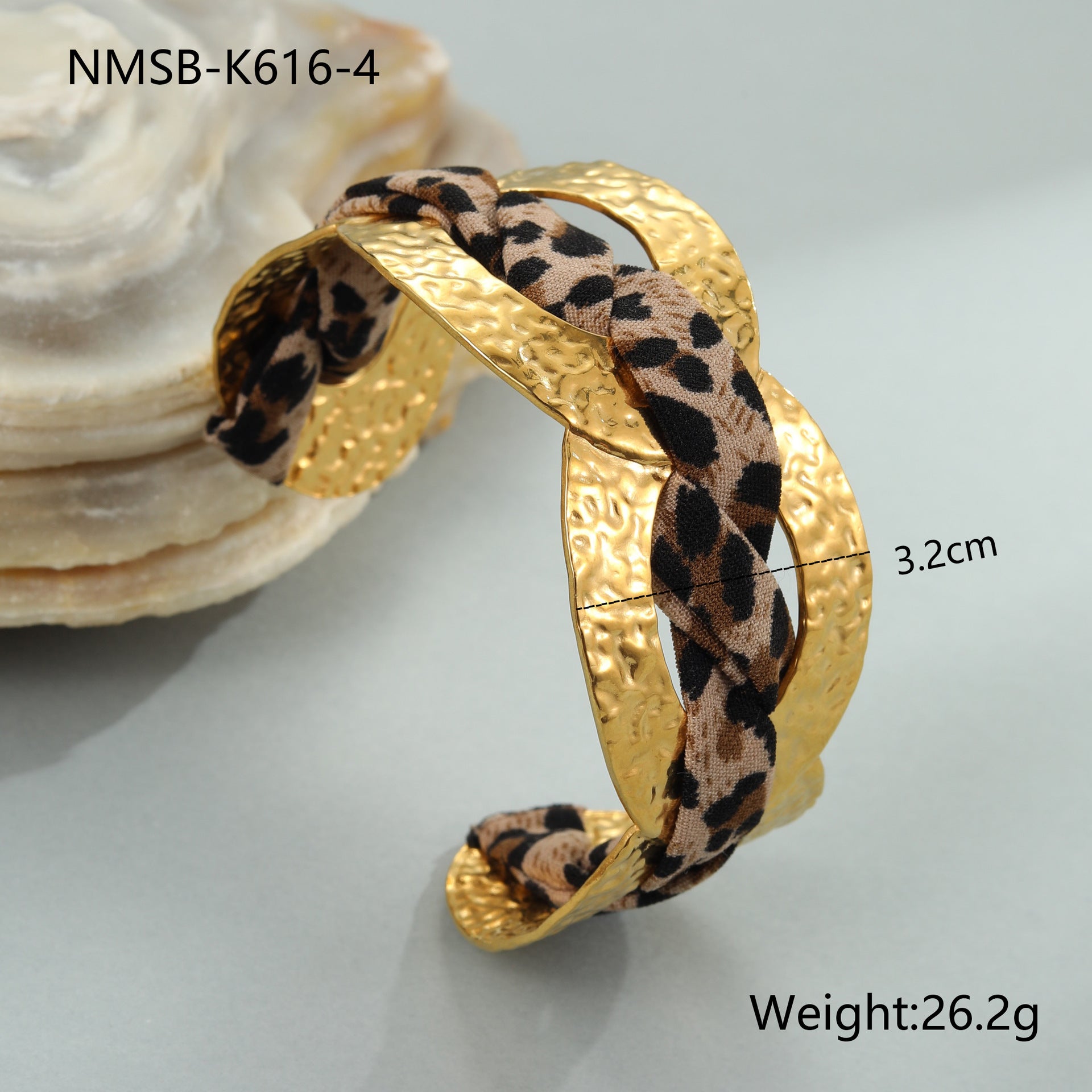 Leopard Print Scarf Bracelet - DippedShop Wholesale - #6835