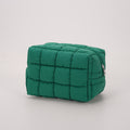 Simple Solid Color Quilted Shell Makeup Bag MK2BW6S10BOB94