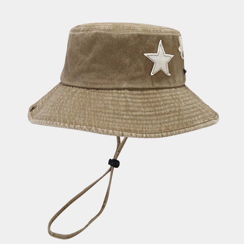 Denim Cowboy Star Foldable Safari Boonie Hat 8BK6HAT172T